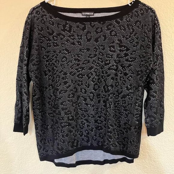 Express, size small, black on silver - Picture 1 of 3